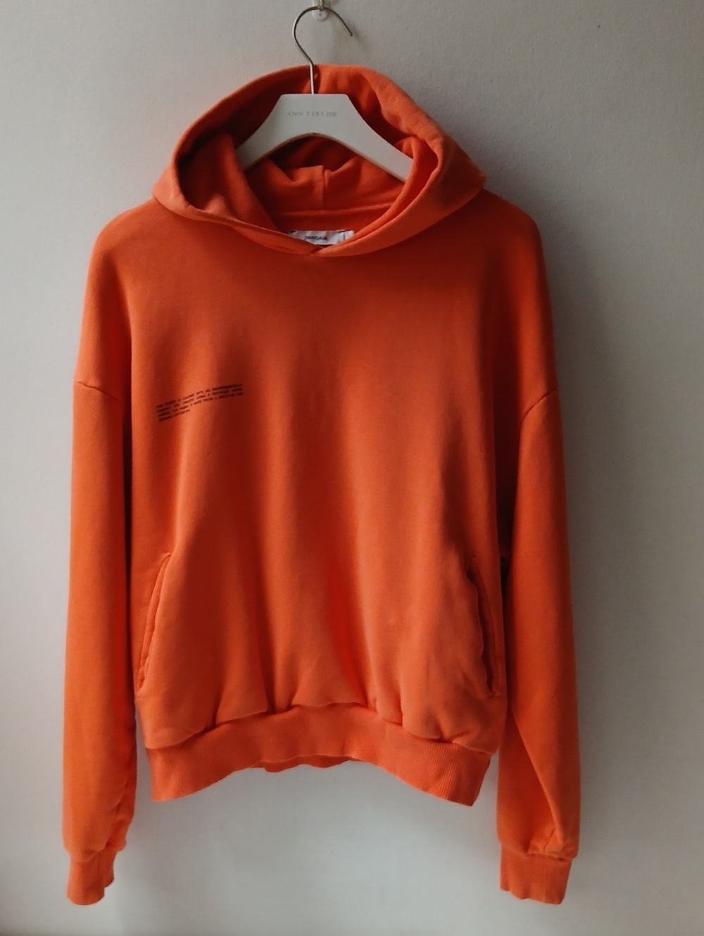 Pangaia Organic Cotton Hooded Sweatshirt Blaze Orange XS